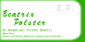 beatrix polster business card